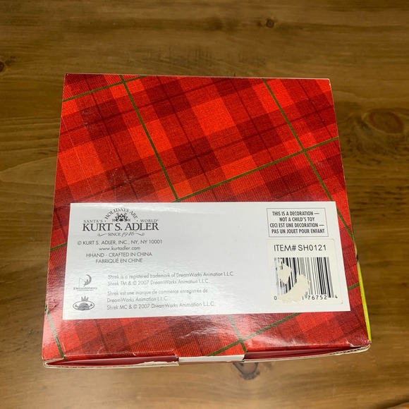 RETIRED 2007 FABRICHE DONKEY FROM SHREK MOVIE ADORABLE NIB KURT ADLER - Picture 3 of 8